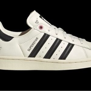 Adidas Superstar White with Black Stripes